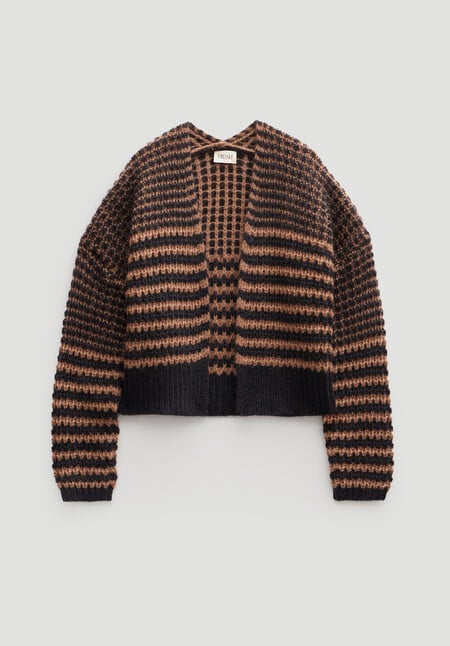 Skye Wool Blend Stripe Cardigan