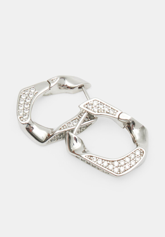 Luv AJ Pave Cuban Link Earring