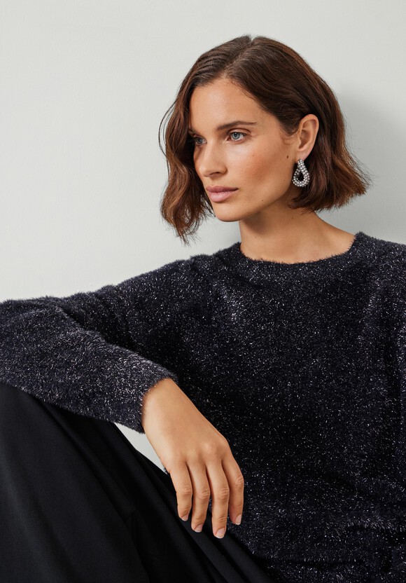 Jaime Metallic Tinsel Crew Neck Jumper