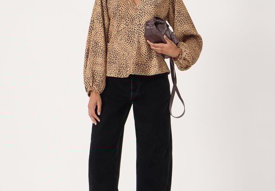 Grace Satin Long Sleeve Top