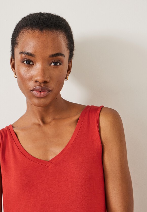Sally V-Neck Jersey Vest Top