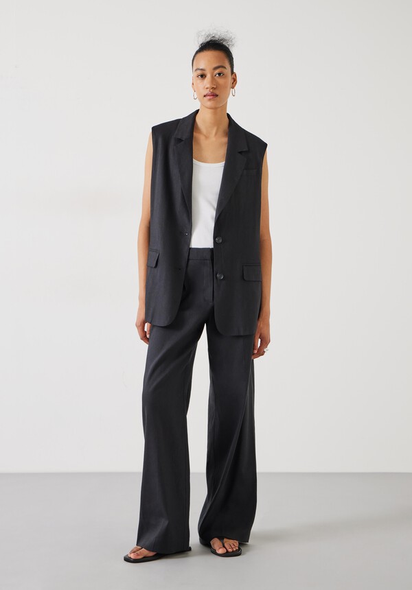 Lana Linen Blend Trousers