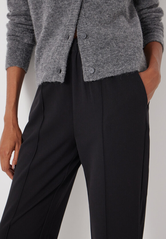 Slim Pull On Suit Trousers