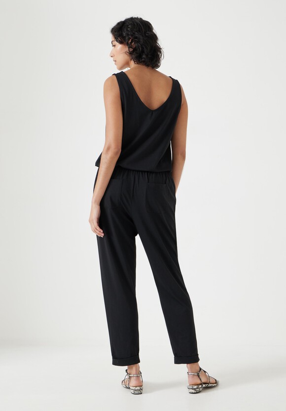 Cropped Jersey Jumpsuit