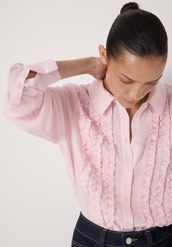Chiffon Ruffle Blouse