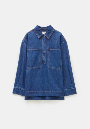 Denim Pullover Shirt