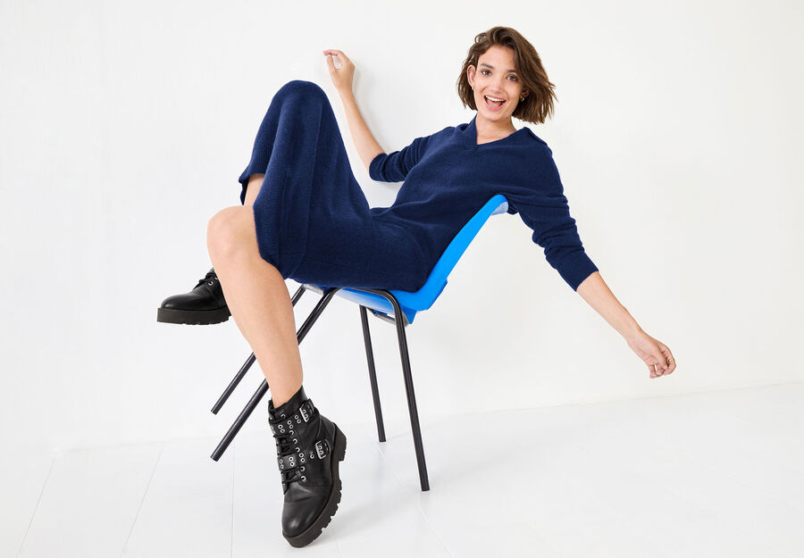 Aster Collar Knitted Dress