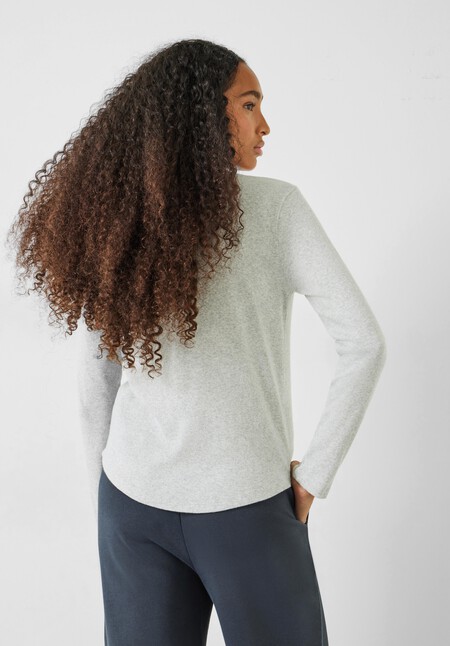 Long Sleeve Ribbed Henley T-Shirt