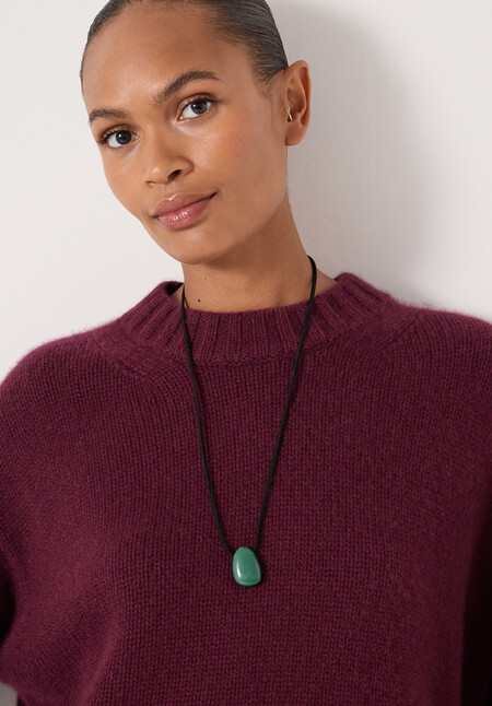 Stone Cord Necklace