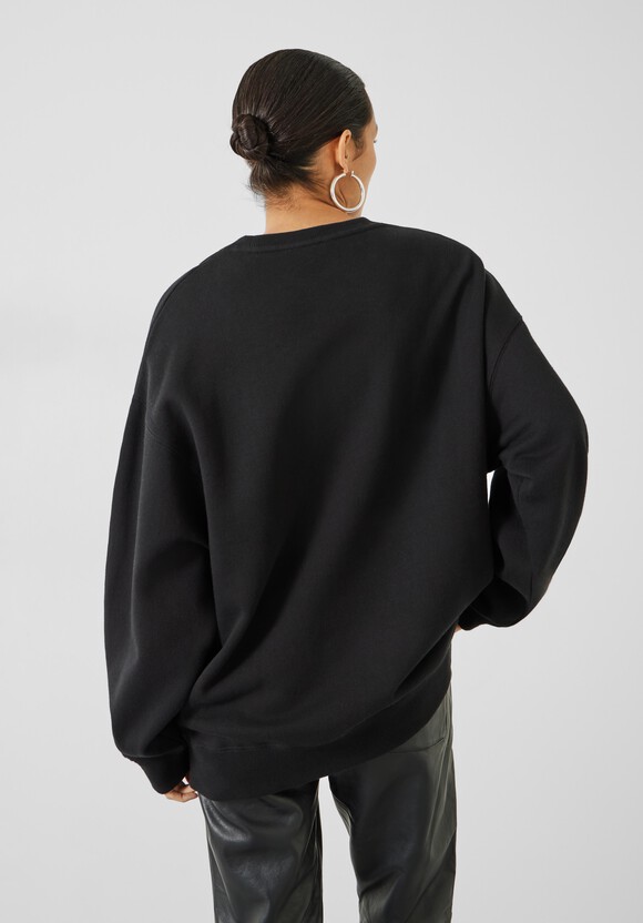 Quaden Oversized Sweatshirt | Black | hush