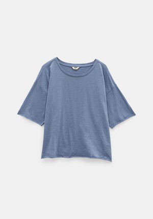 Cora Cotton Dropped Shoulder T-Shirt