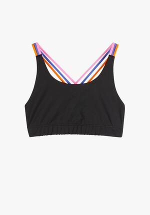 Multicolour Strappy Active Bra