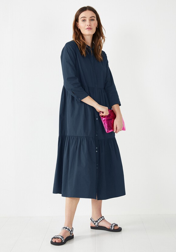 Cersie Cotton Poplin Midi Dress