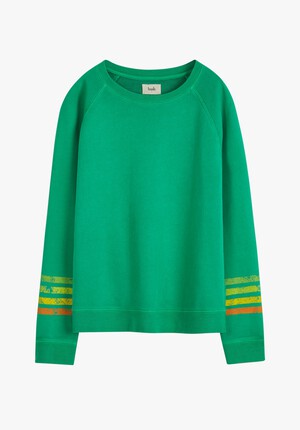 Contrast Sleeve Stripe Sweatshirt