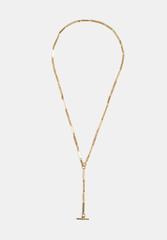 Louie Lariat Chain Necklace