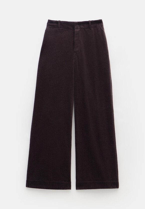 Wide Leg Cord Trousers