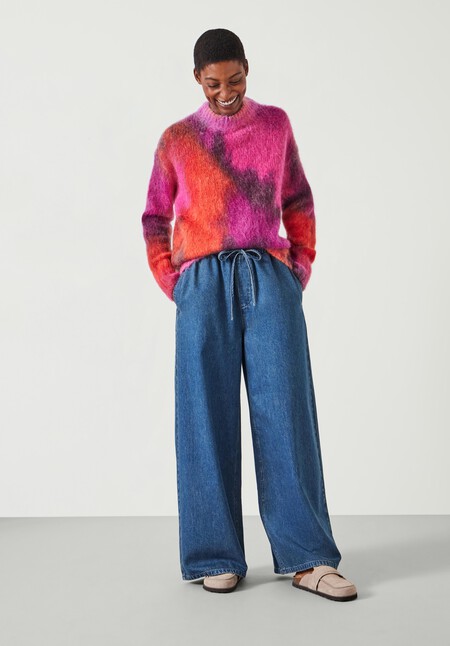 Frida Hand Printed Mohair Blend Jumper