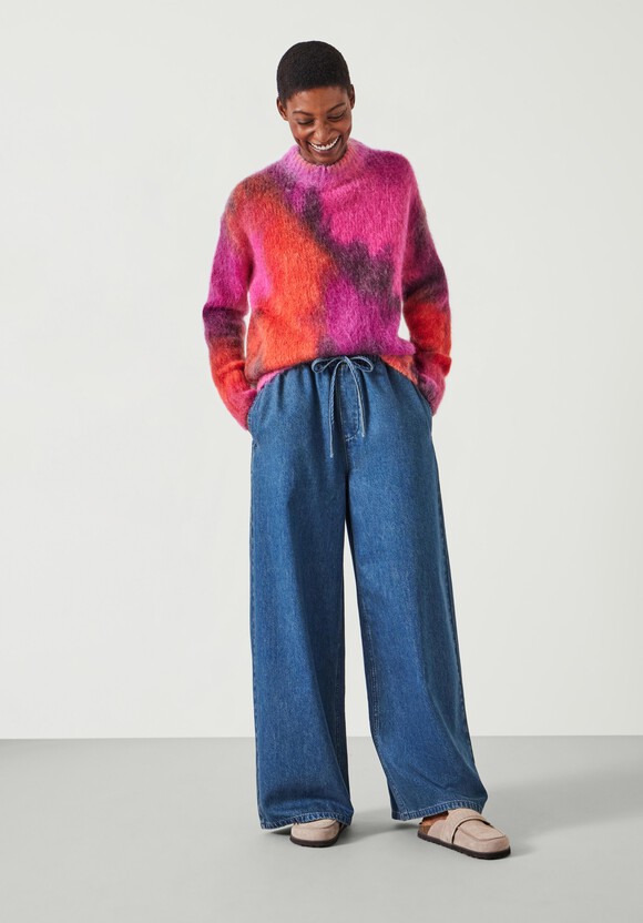 Frida Hand Printed Mohair Blend Jumper