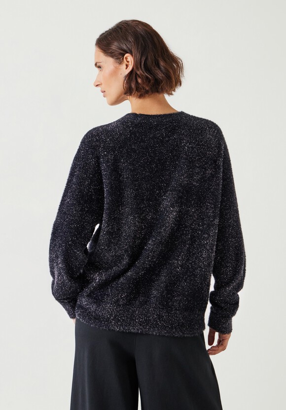 Jaime Metallic Tinsel Crew Neck Jumper