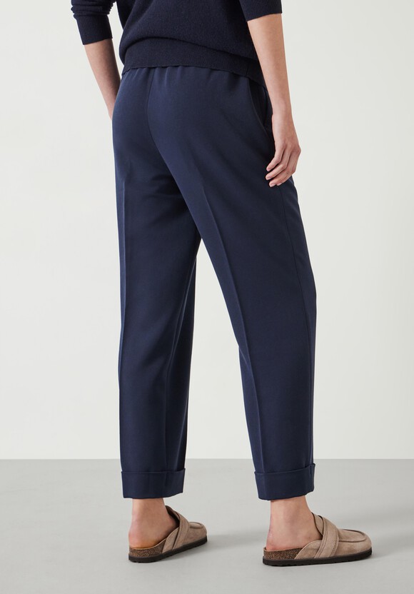 Slim Pull On Suit Trousers