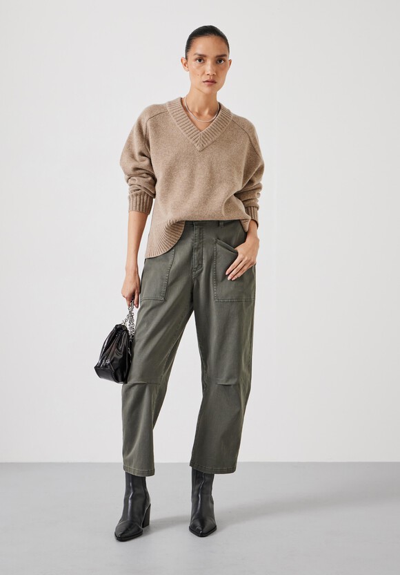 Erica Merino Wool V Neck Jumper
