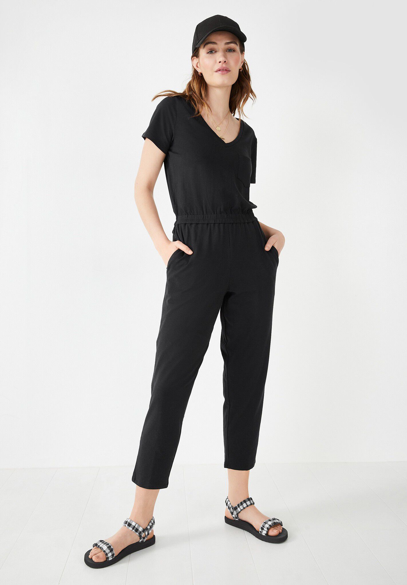 Casual shop jersey jumpsuit