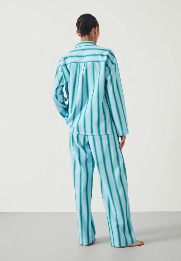 Amita Brushed Cotton Stripe Pyjamas