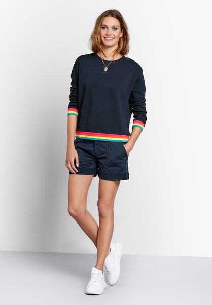 Cetti Stripe Rib Sweatshirt