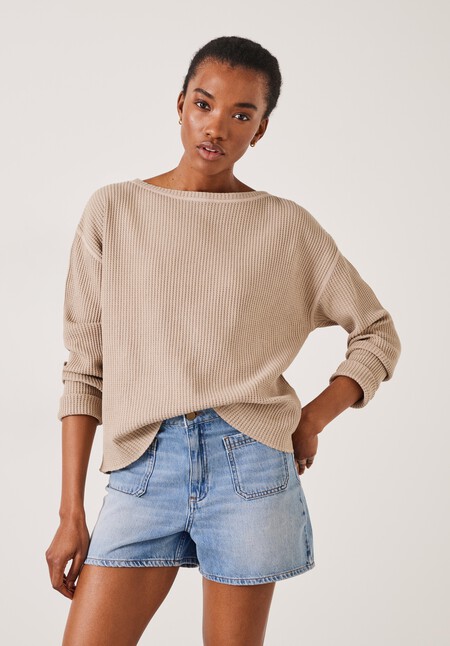 Faye Textured Waffle Top