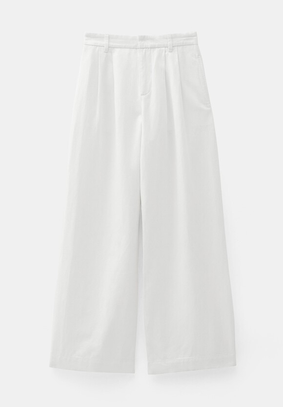Lya Cotton Wide Leg Trousers