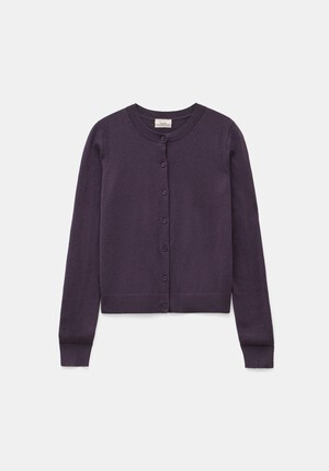 Wool Blend Slim Knitted Cardigan