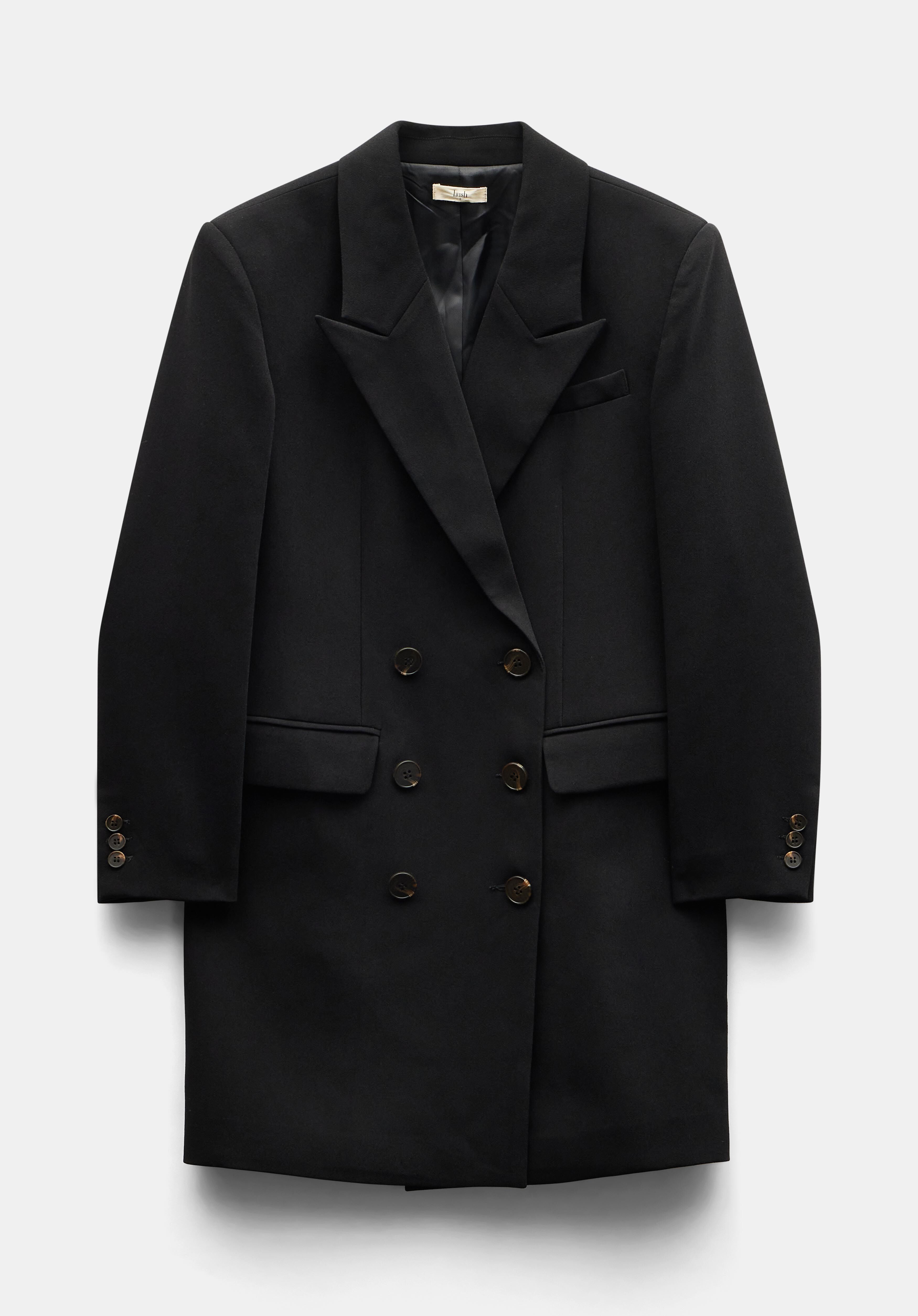 Breanna Mini Tux Blazer Dress Black hush