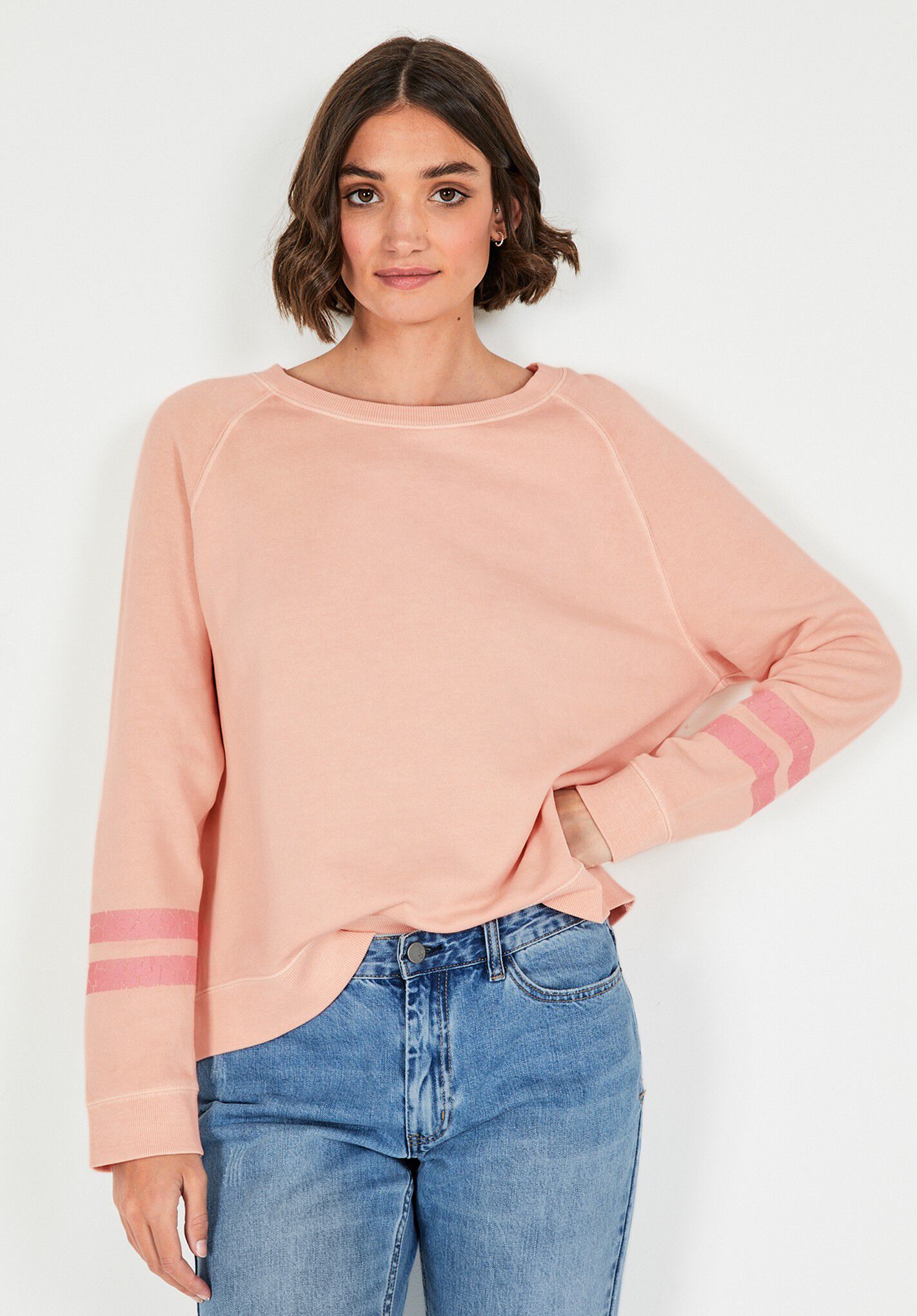 Alanis Washed Sweatshirt | Powder Pink