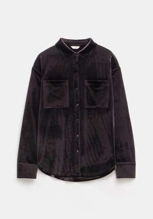 Hadley Oversized Velvet Shirt