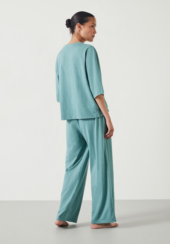 Midy Cotton Slub Contrast Cord Pyjamas