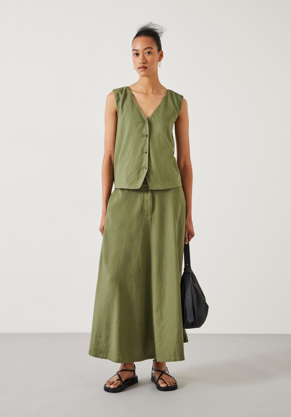 Kimi Two Way Linen Waistcoat