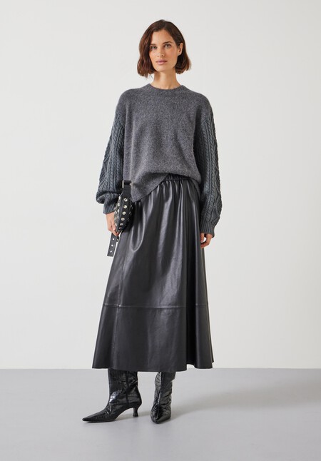 Sofia Cable Sleeve Relaxed Jumper