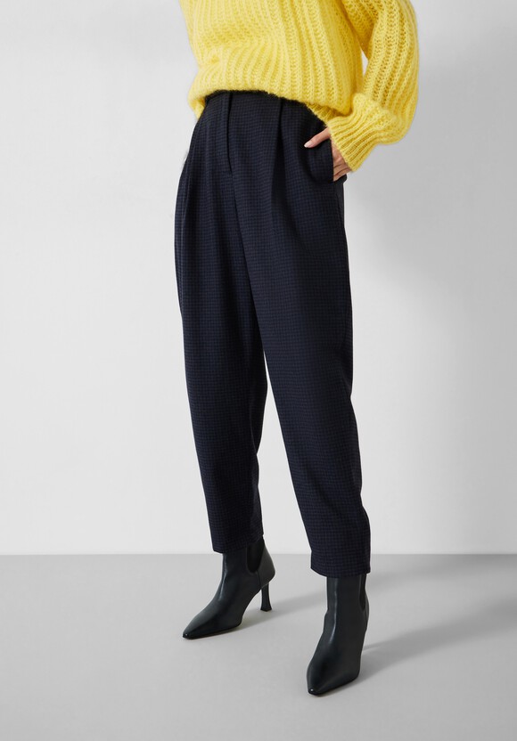 Ruby Check Wool Blend Trousers