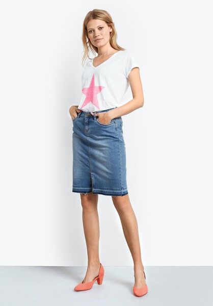 Denim Pencil Skirt