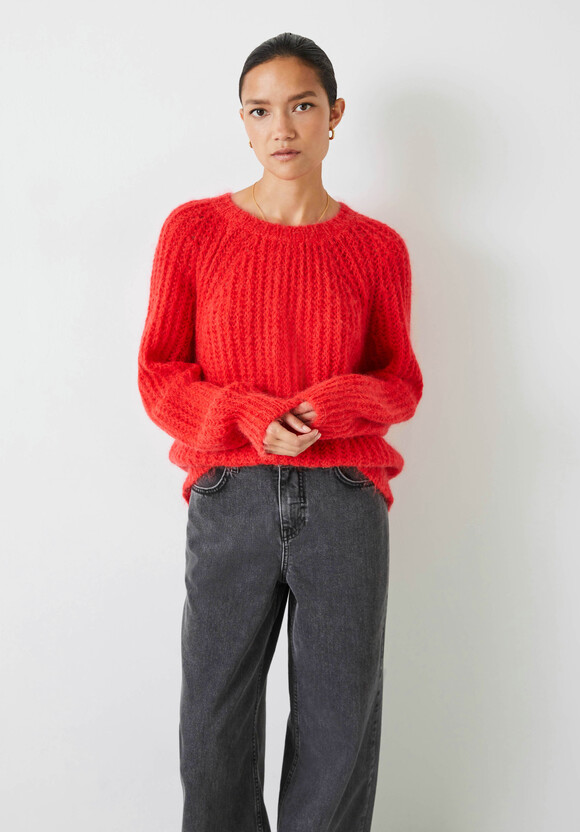 Tabby Fluffy Jumper With Mohair