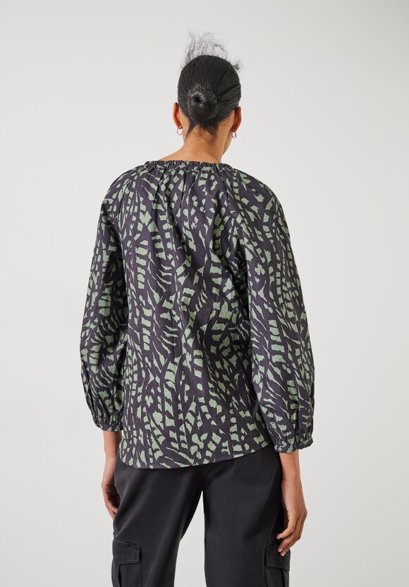 Monika Tie Relaxed Cotton Blouse