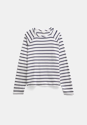Matilda Stripe Cotton Raglan Top