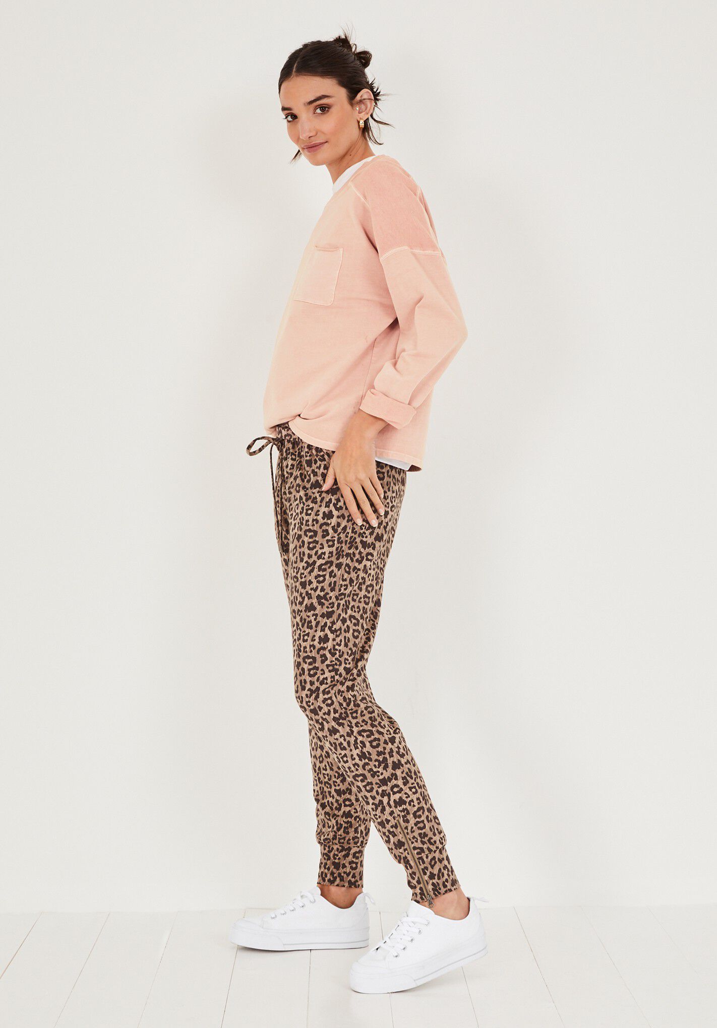 Amie printed jersey joggers Outlet