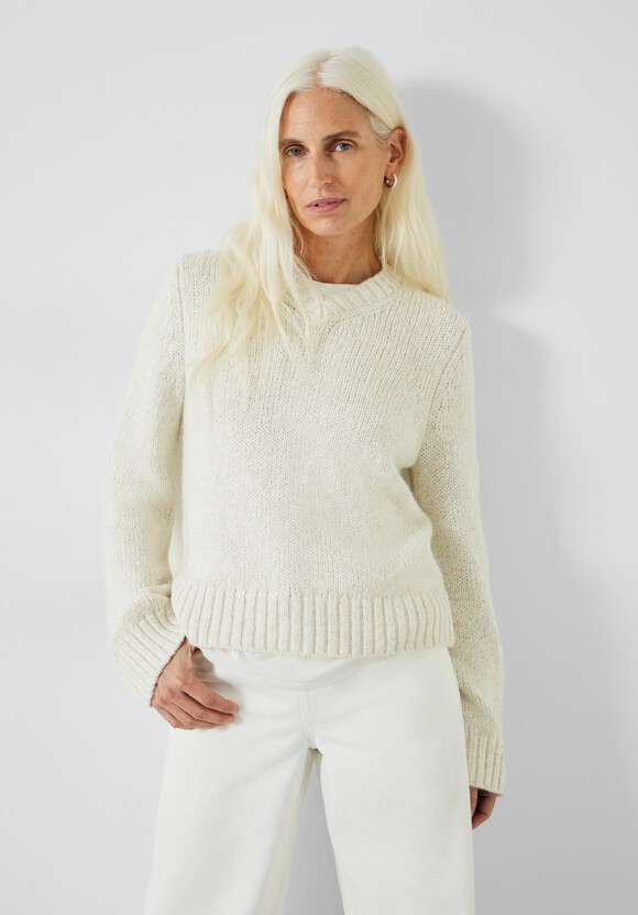 Marra High V Neck Knitted Jumper
