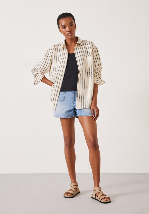 Elysia Stripe Linen Shirt