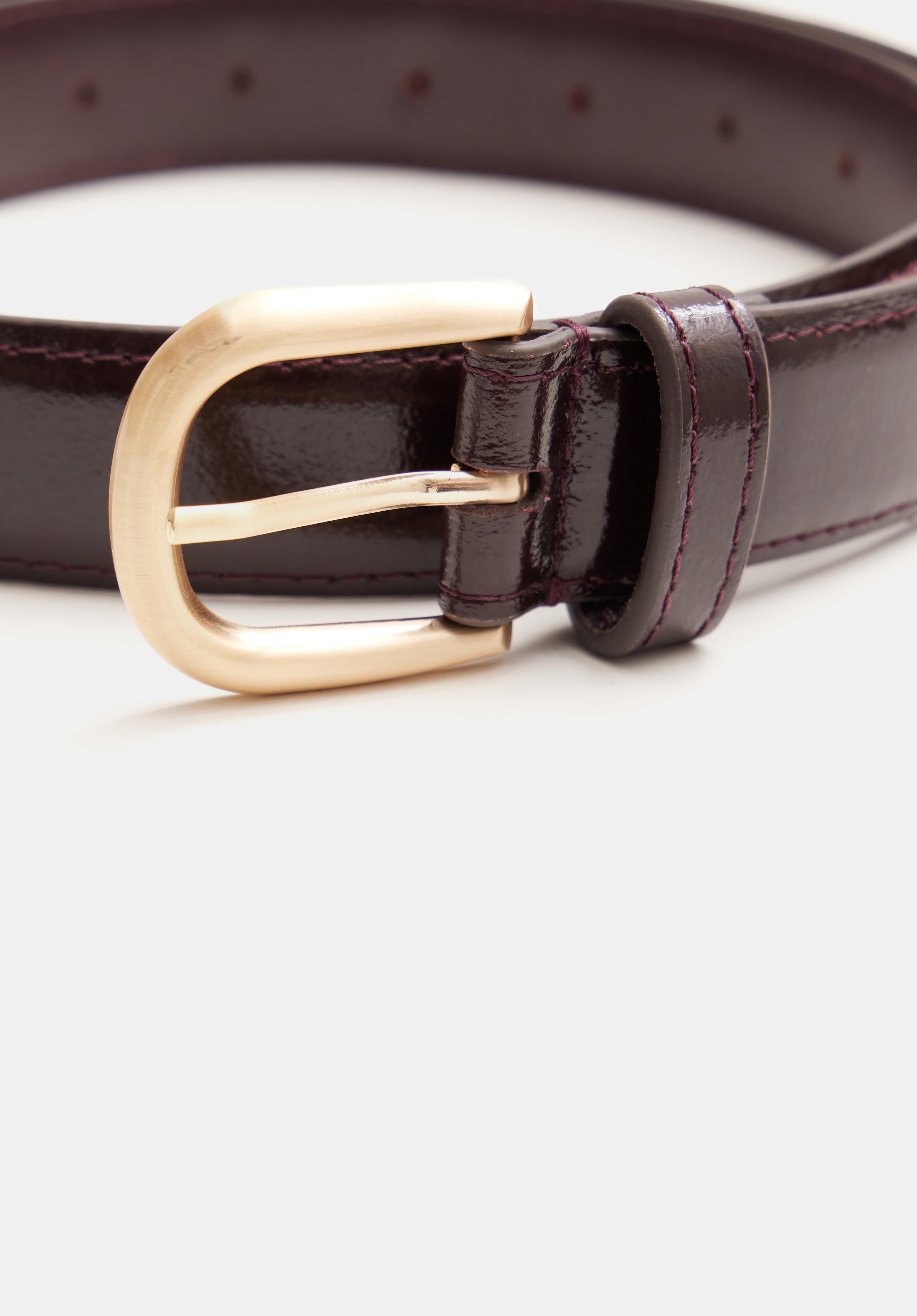 Polly Patent Leather Belt