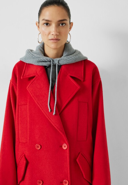 Maddie Cocoon Relaxed Wool Blend Coat