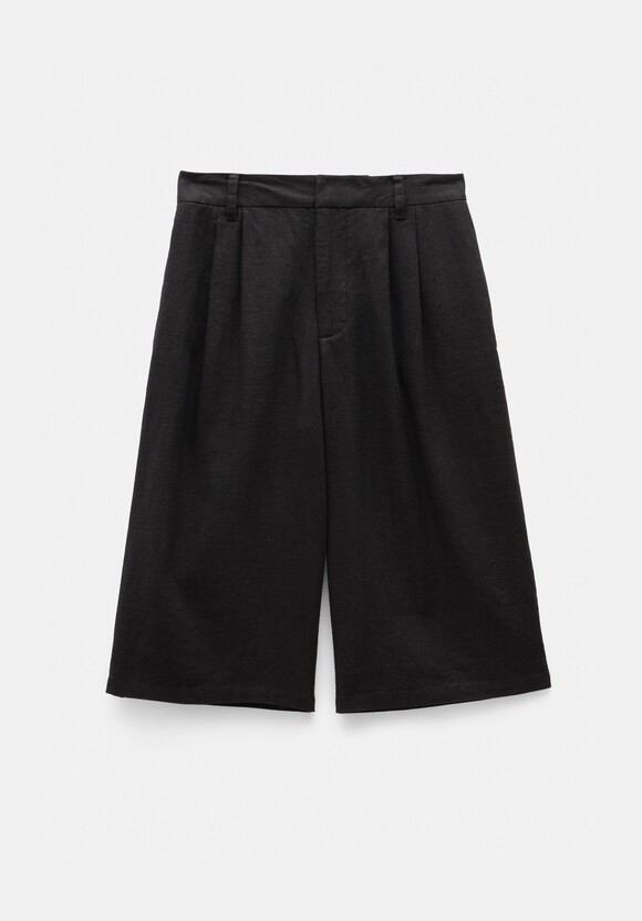 Linen Blend Lya Bermuda Shorts
