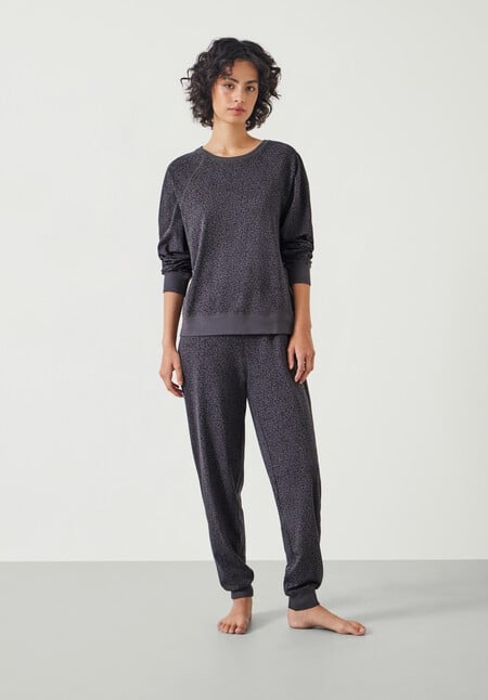 Joelle Jersey Jogger Animal Print Pyjamas