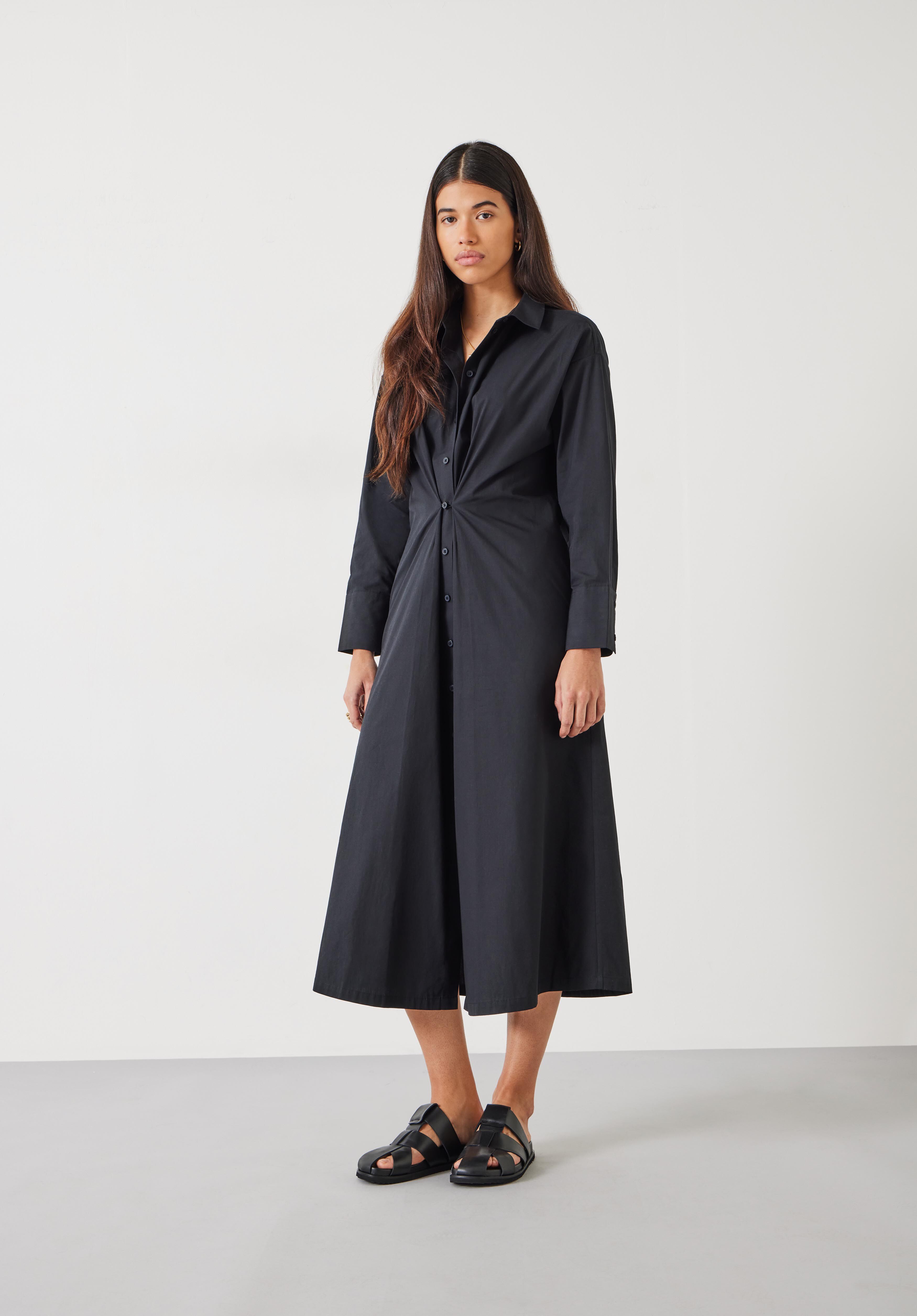 Black maxi shirt outlet dress uk